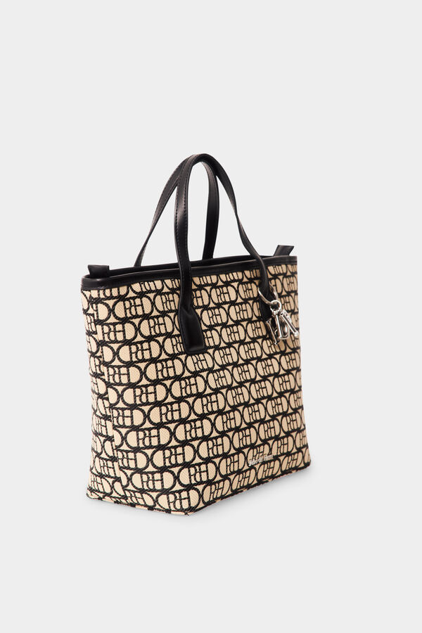 Pedro del Hierro Mala tote bag com logo Beige