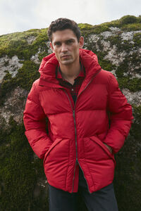 Pedro del Hierro Quilted parka Red