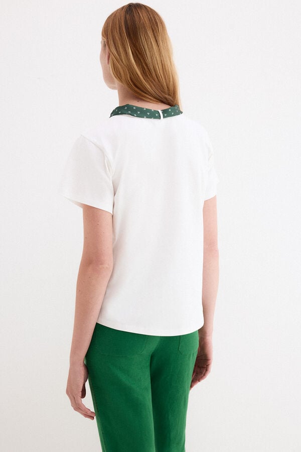 Pedro del Hierro Scarf T-shirt White