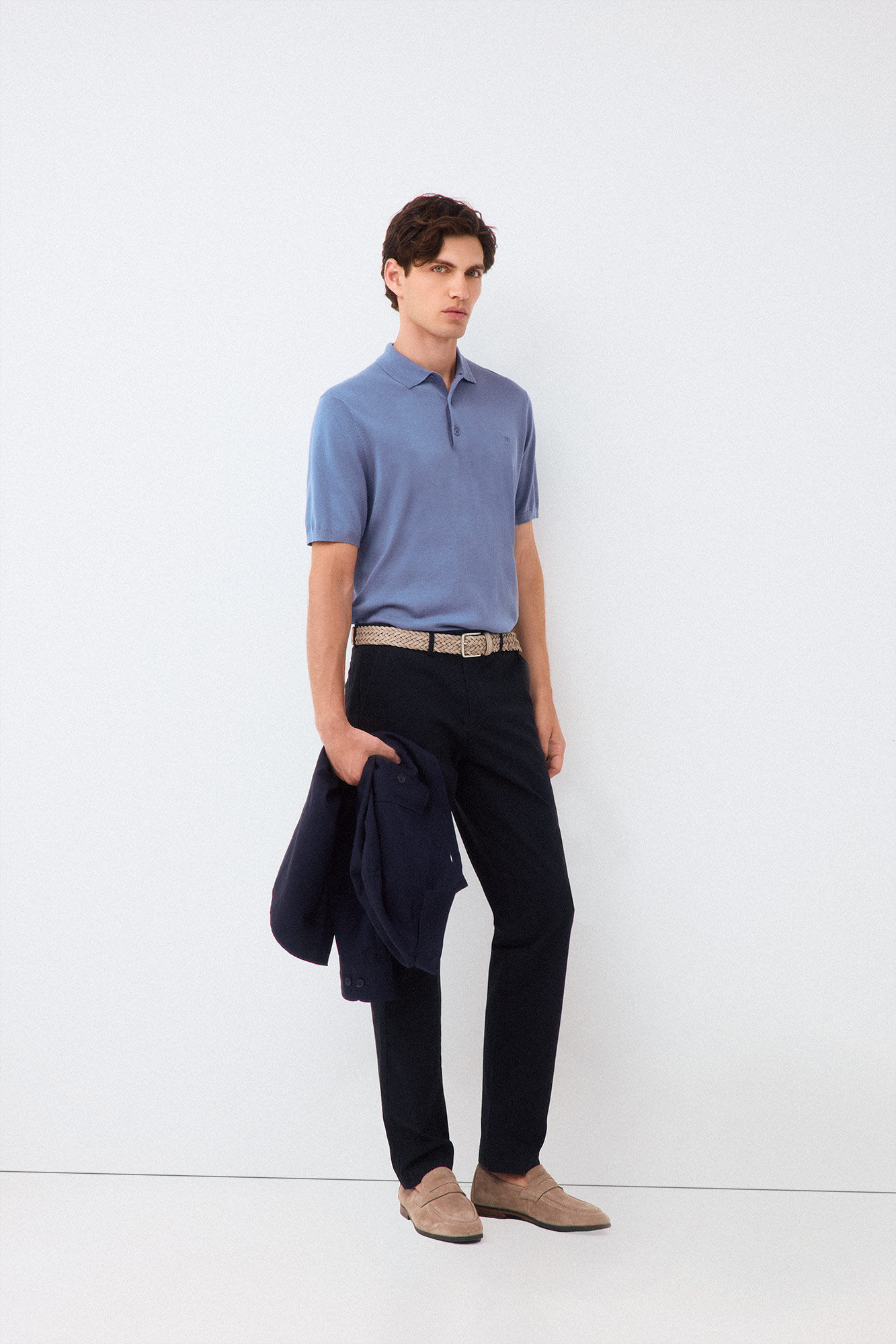 Pedro del Hierro Twill light regular dress chinos