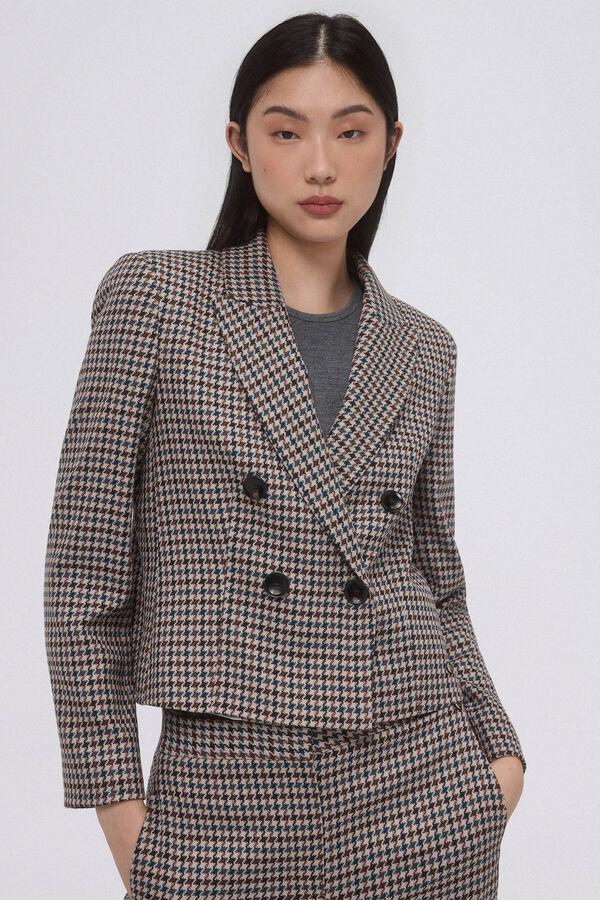 Pedro del Hierro Blazer corta cruzado Azul