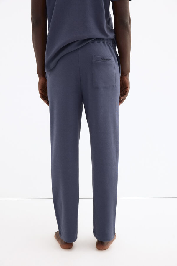 Pedro del Hierro Spanish cotton long trousers Blue