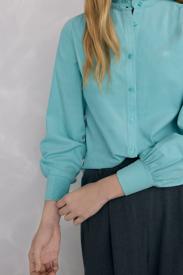 Pedro del Hierro Camisa micropana Turquesa