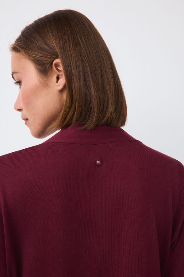 Pedro del Hierro Long sleeve tie jumper Pink