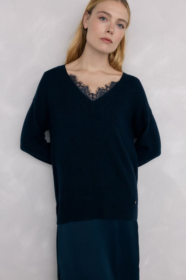 Pedro del Hierro Lingerie jersey-knit dress Blue