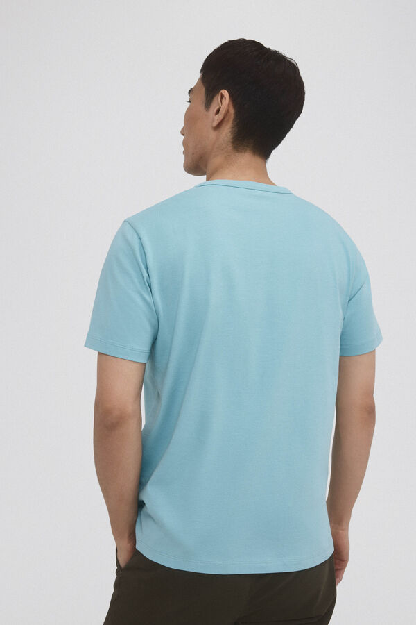 Pedro del Hierro Basic T-shirt Turquoise