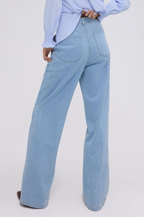 Pedro del Hierro Wide leg full length jeans Blue