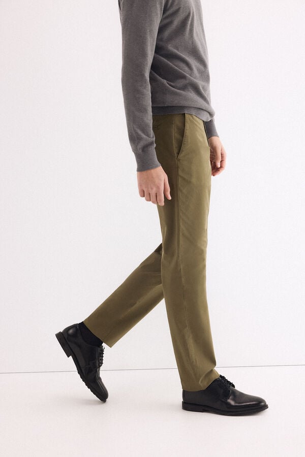 Pedro del Hierro Slim fit chinos Green