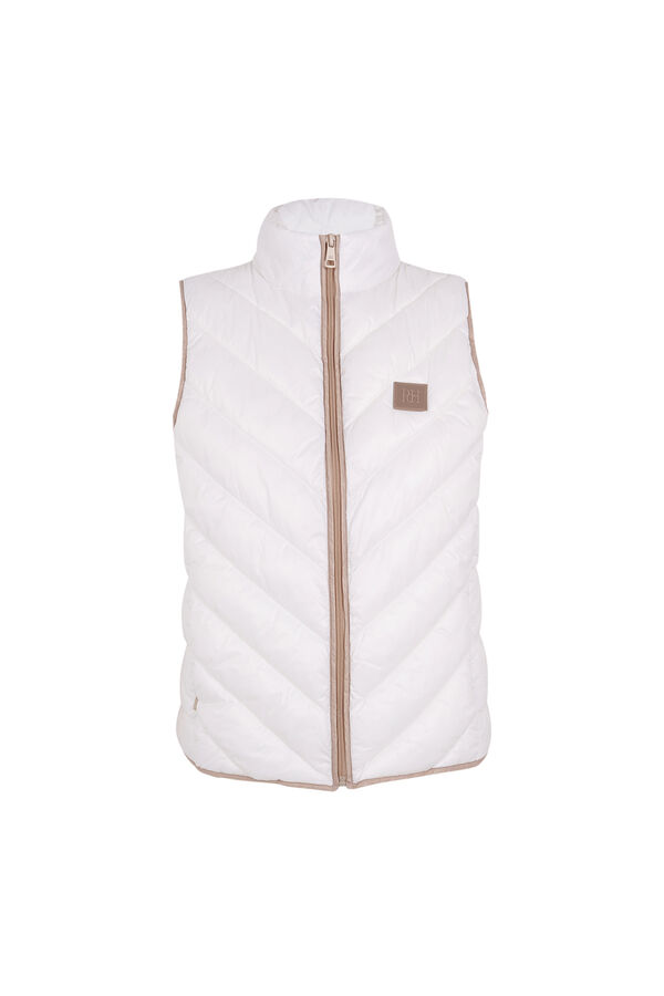 Pedro del Hierro Chaleco acolchado sin mangas golf Crudo