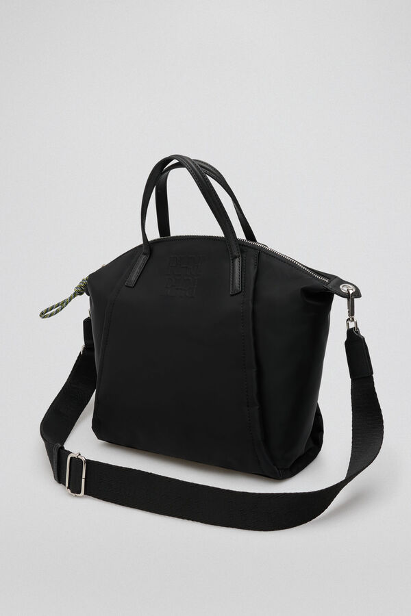 Pedro del Hierro Bolso shopper medio nylon monogram Negro