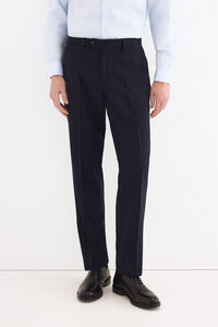 Pedro del Hierro Plain bi-stretch tailored trousers