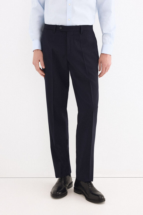 Pantalón liso bi-stretch tailor