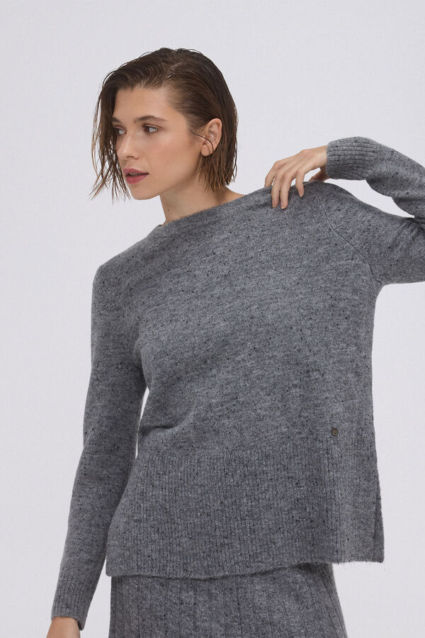 Pedro del Hierro Jersey de punto fantasía Gris