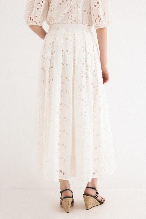 TFP by Tamara Falc&oacute; Embroidered skirt Orange