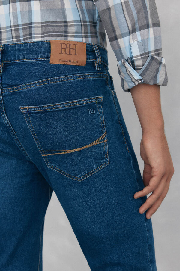 Pedro del Hierro Pantalón vaquero premium flex slim fit Azul