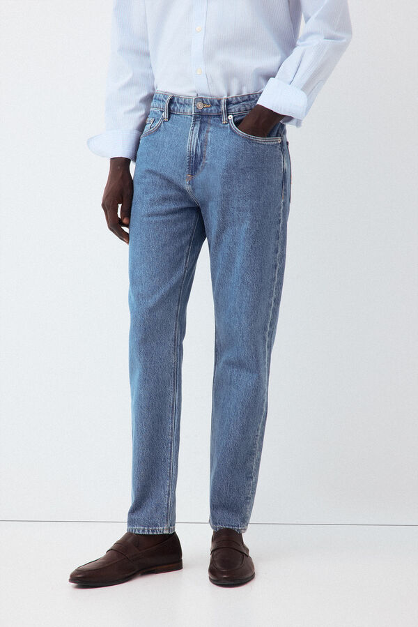 Pedro del Hierro Cal&ccedil;as jeans slim tapered fit Azul