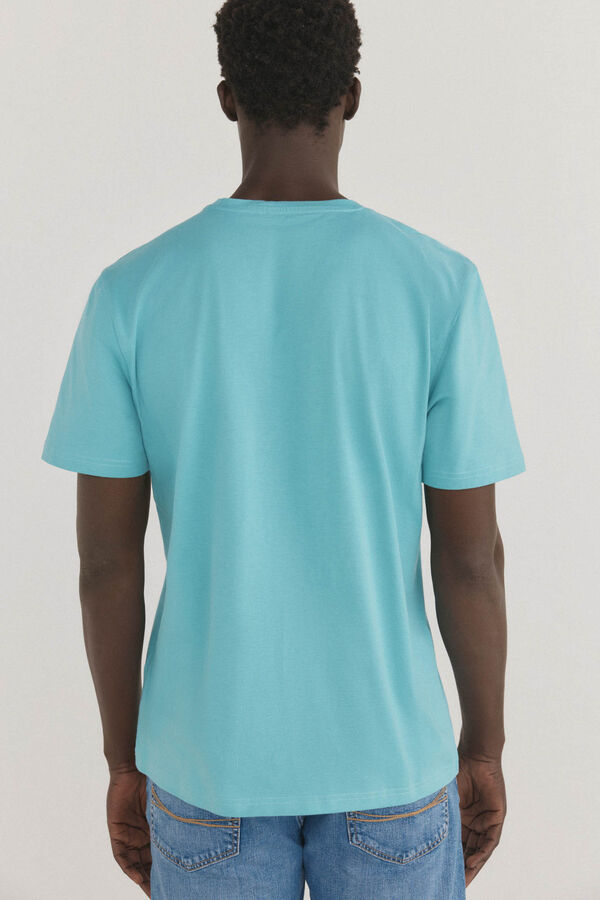 Pedro del Hierro Logo T-shirt Turquoise