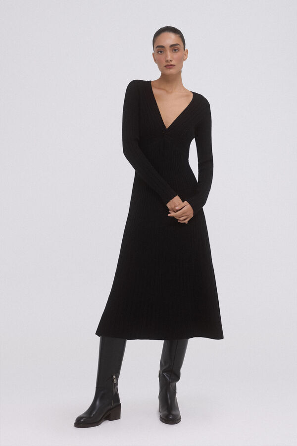 Pedro del Hierro Knit dress Black