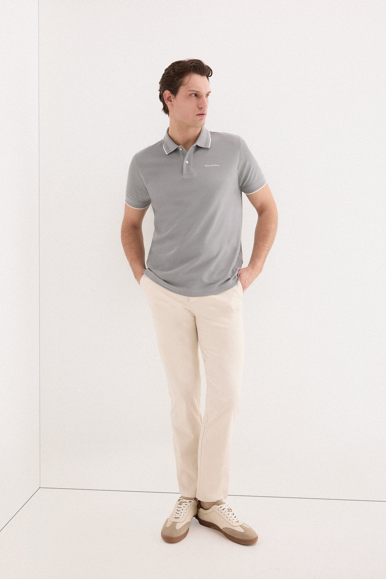 Pedro del Hierro Polo shirt with logo tips