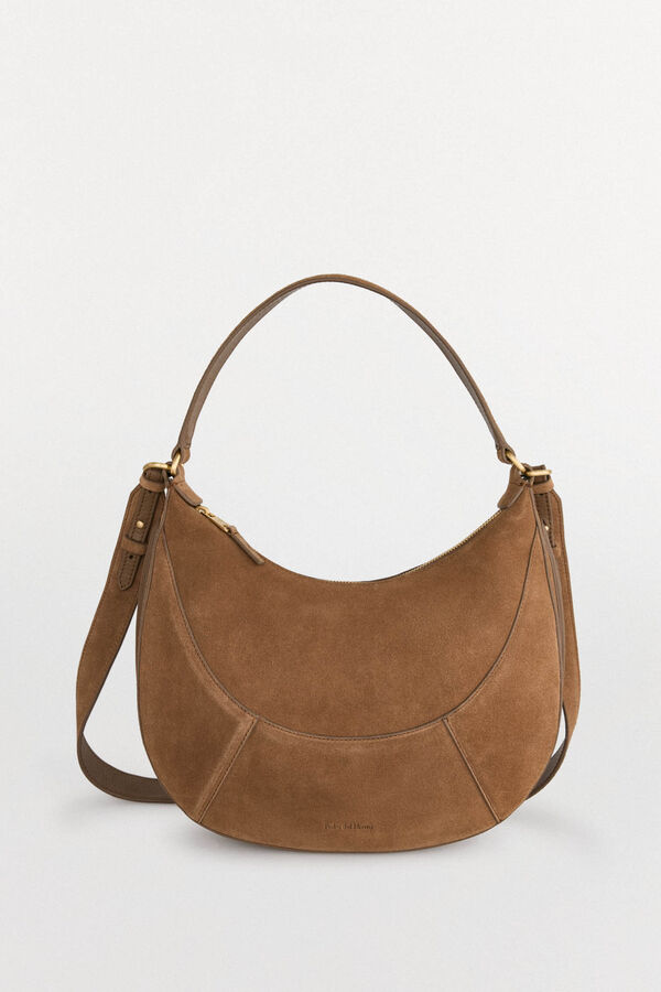 Pedro del Hierro Bolso hobo de piel con doble asa Marrón