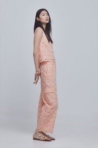 Pedro del Hierro Laminated trousers skirt Pink