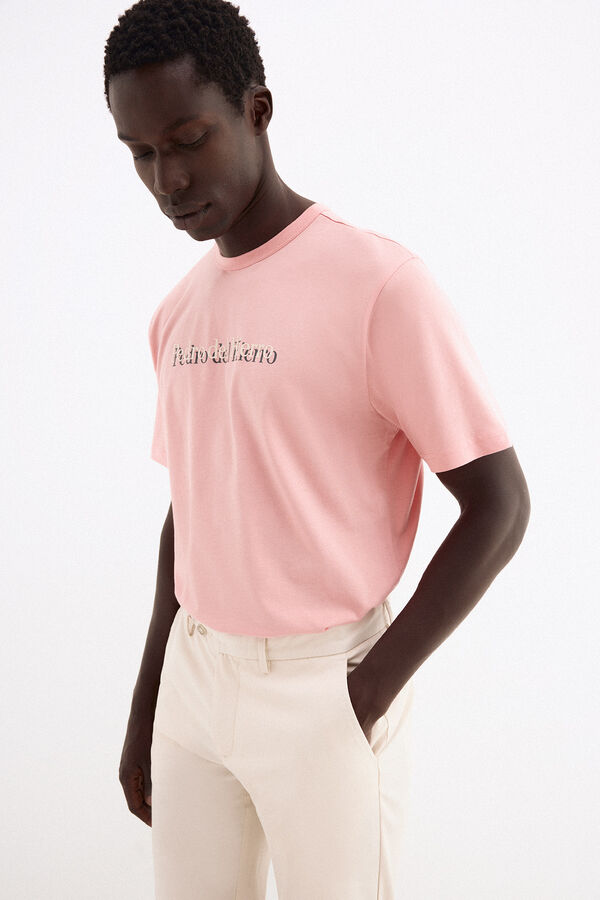 Pedro del Hierro Logo T-shirt Coral