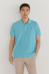 Pedro del Hierro Polo básico slim Turquesa