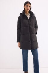 Pedro del Hierro Hooded puffer parka Black
