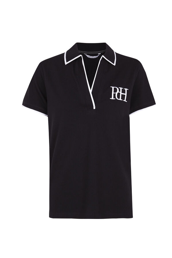 Pedro del Hierro Short-sleeved polo shirt Black