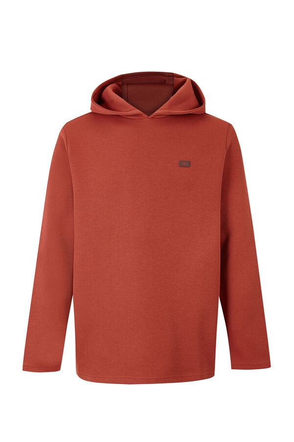 Pedro del Hierro Hooded technical golf sweatshirt Orange