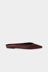 Pedro del Hierro Leather mule ballet flats Brown