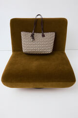 Pedro del Hierro Mala tote bag com logo Beige