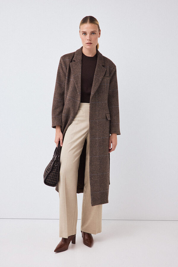 Pedro del Hierro Straight leg trousers with pockets Grey