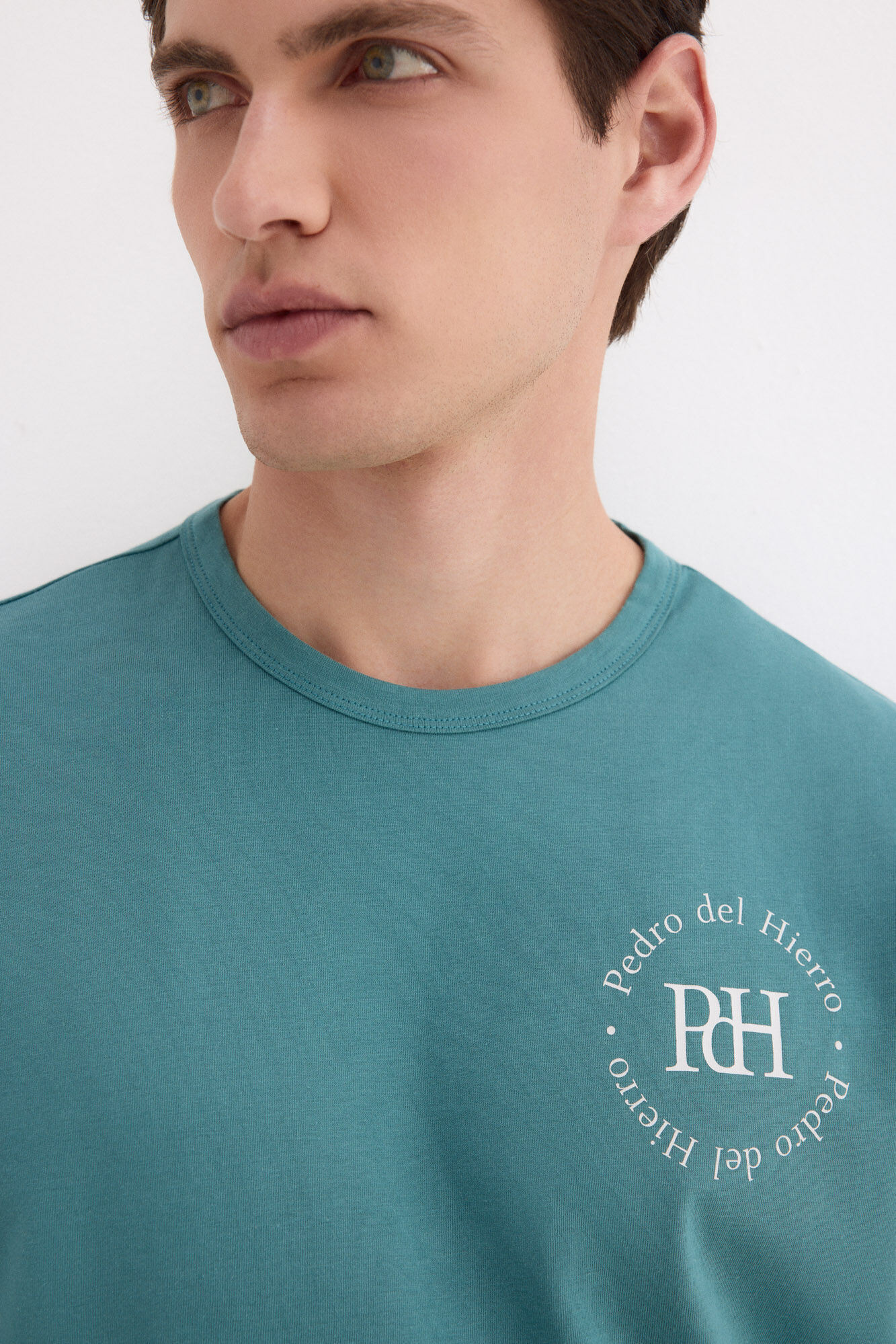 Pedro del Hierro Printed logo T-shirt