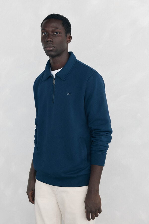 Pedro del Hierro Turtleneck sweatshirt Blue