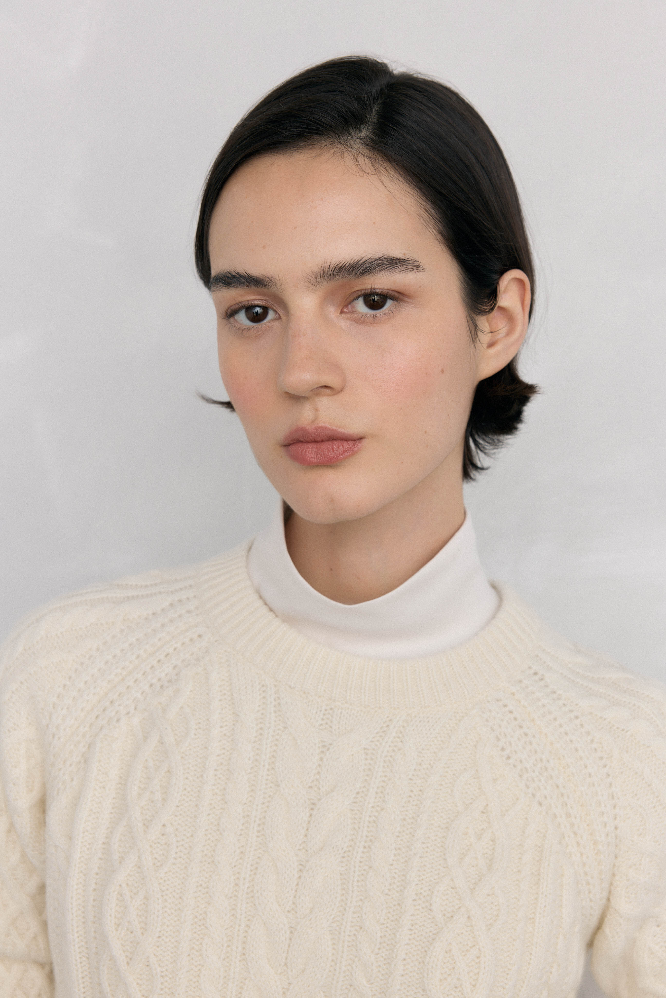Pedro del Hierro Cable and cable cross-knit jumper