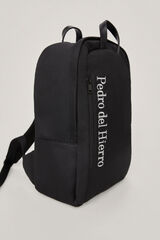 Pedro del Hierro Mochila tecido lisa Preto