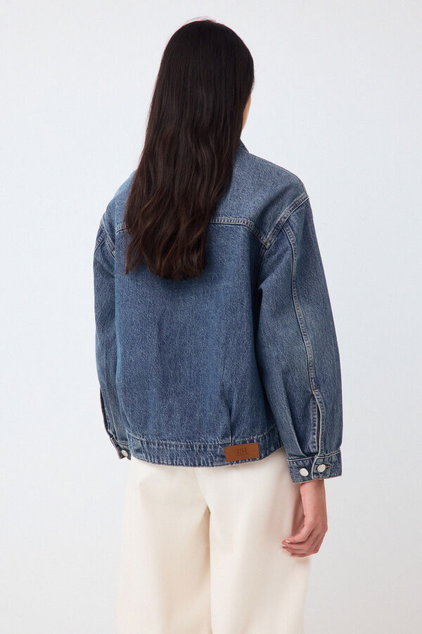 Pedro del Hierro Oversize denim jacket Blue