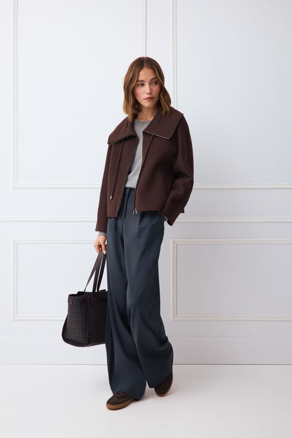 TFP by Tamara Falc&oacute; Double-faced coat Brown