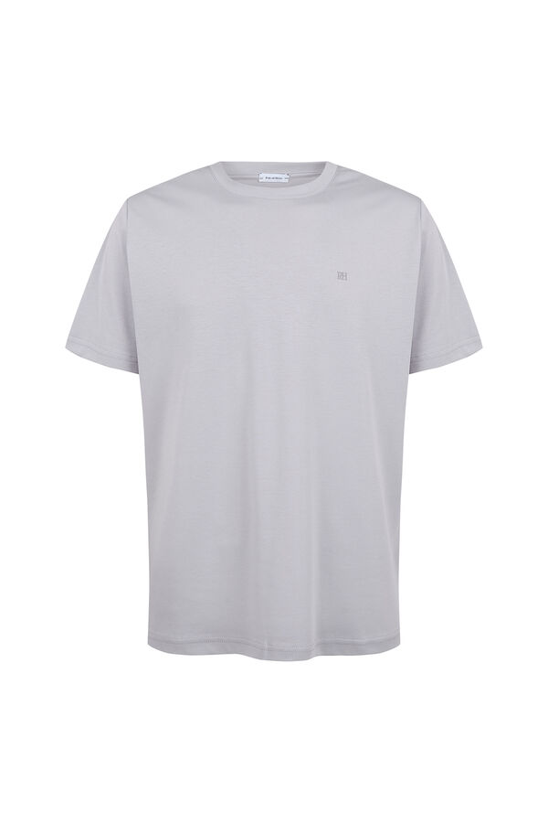 Pedro del Hierro Mercerized T-shirt Grey