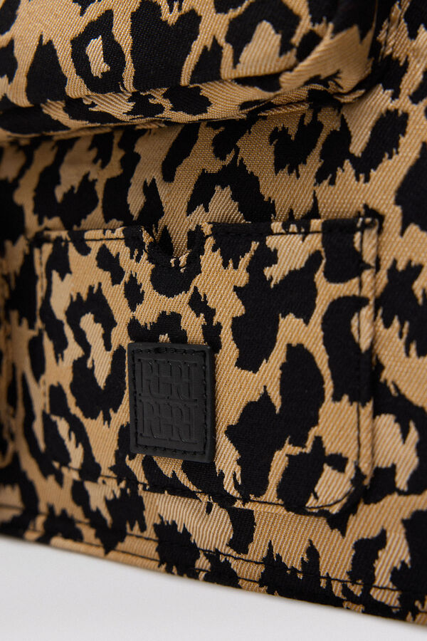Pedro del Hierro Bolso tote animal print Marrón