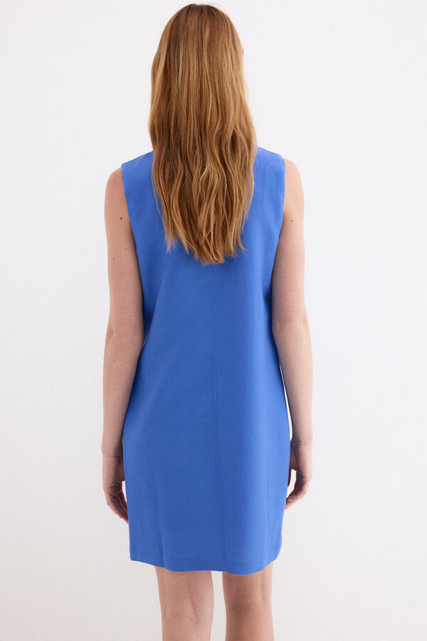 Pedro del Hierro Linen short tunic Blue