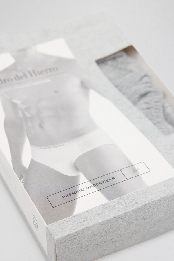 Pedro del Hierro Plain jersey-knit briefs Grey