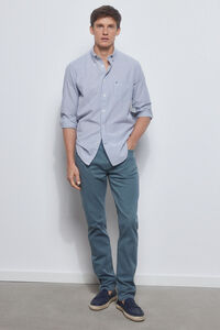 Pedro del Hierro Coloured slim fit Premium Flex 5-pocket jeans Azul