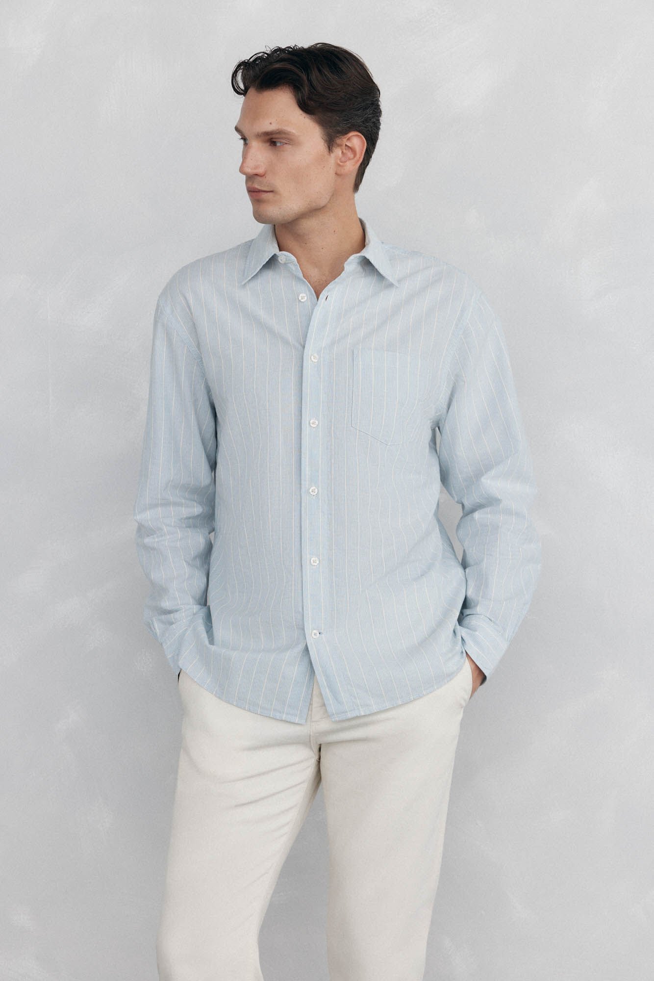 Pedro del Hierro Camisa riscas  