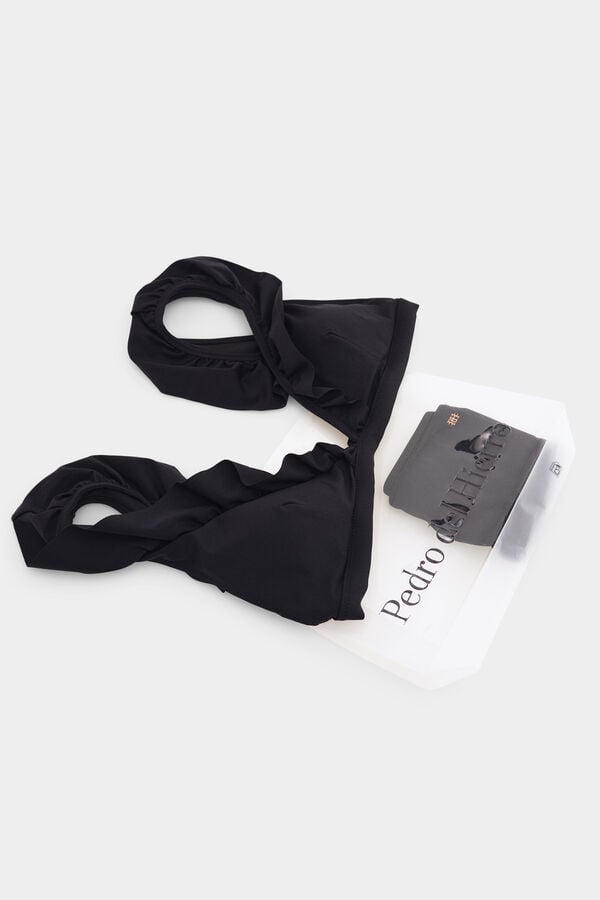 Pedro del Hierro Bikini con volantes Negro