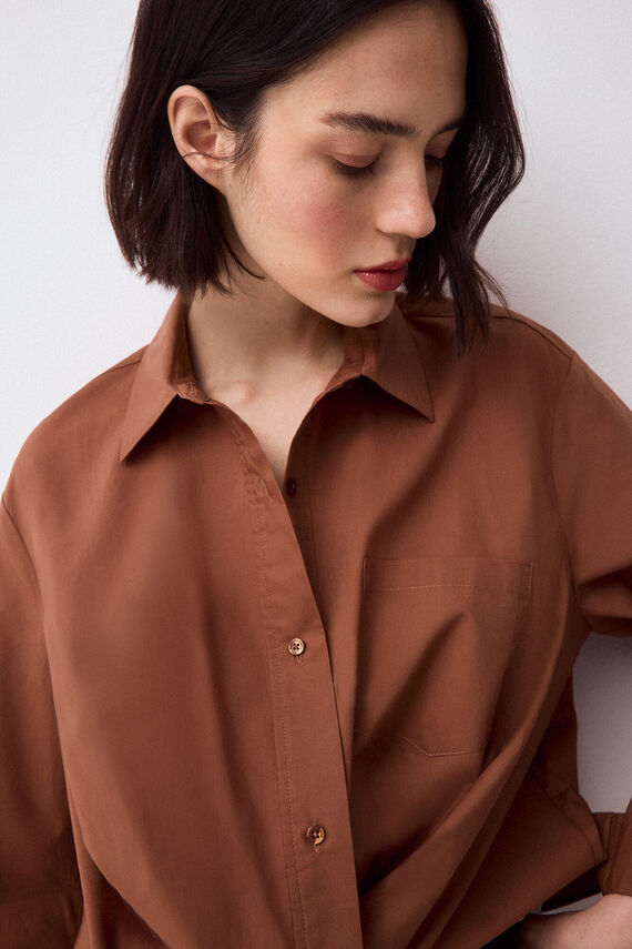 Camisa lisa corta
