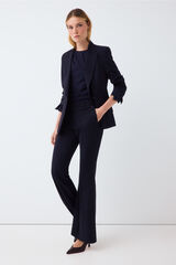 Pedro del Hierro Flare trousers Blue