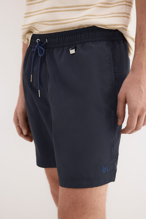 Pedro del Hierro Plain basic swimwear Blue