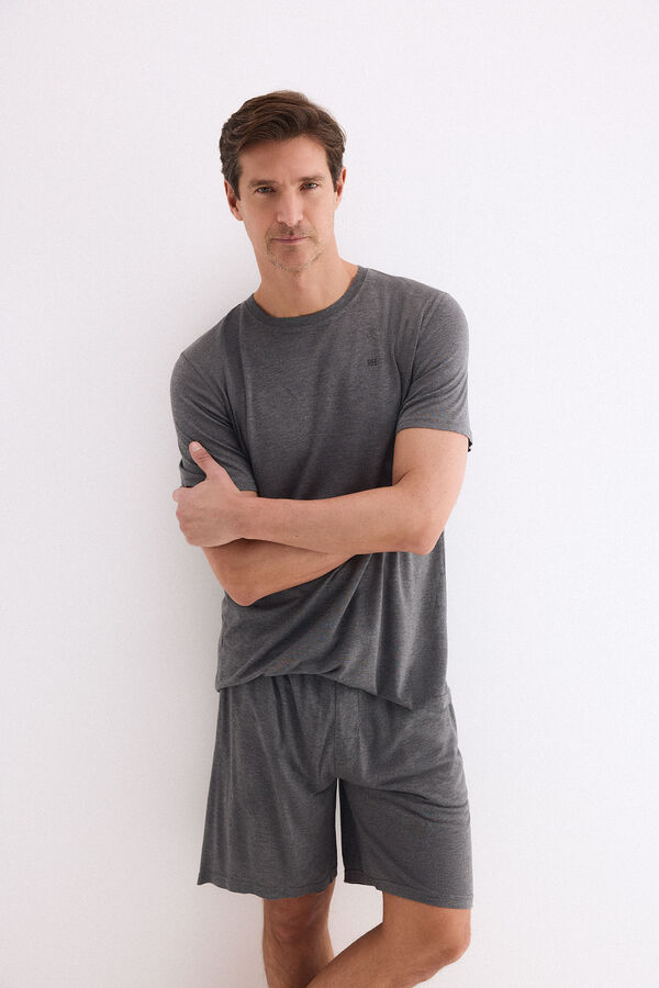 Pedro del Hierro Jersey-knit pyjamas set Grey